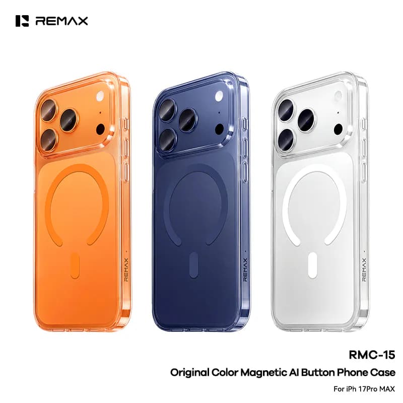 REMAX Original Color Magnetic AI Button Phone Case for iPh17PRO/ 17PROMAX Series (RMC-15)