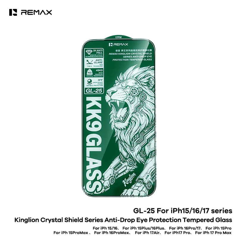 REMAX Kinglion Crystal Shield Series Anti-Drop Eye Protection Tempered Glass (GL-25)
