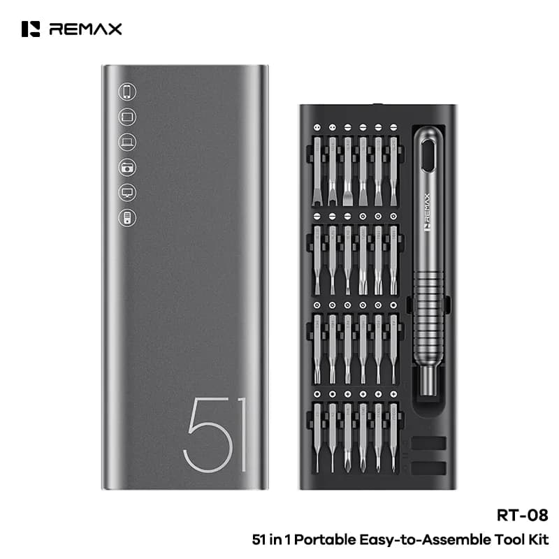 REMAX 51 in 1 Portable Easy-to-Assemble Tool Kit (RT-08)