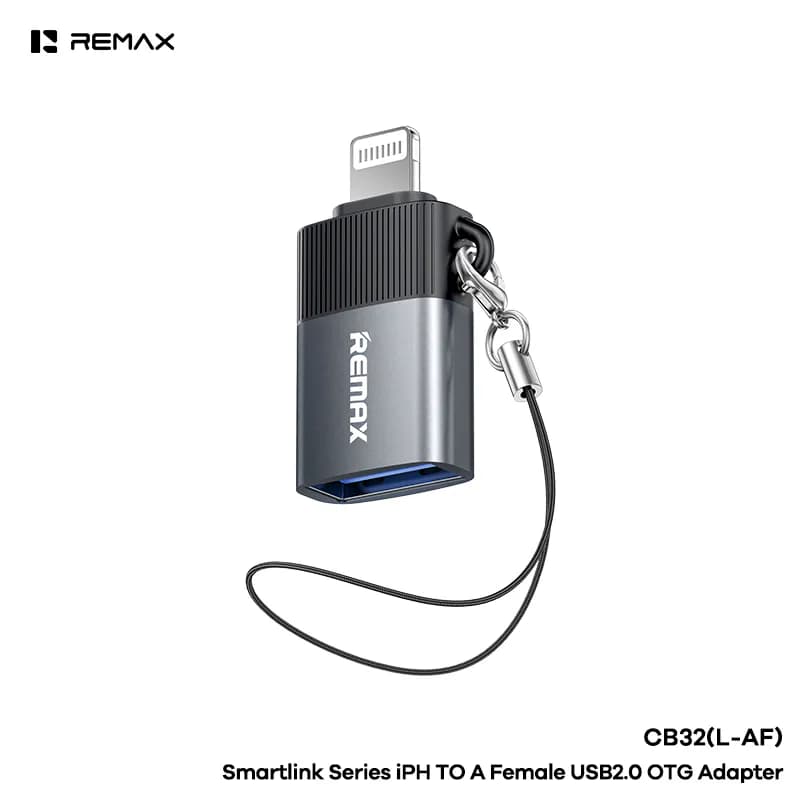 REMAX Smartlink Series iPH TO A Female USB2.0 OTG Adapter (CB32(L-AF))